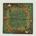 Foulard in seta pavone