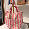 Borsa da mare righe rosa
