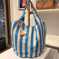 Borsa da mare righe azzurro