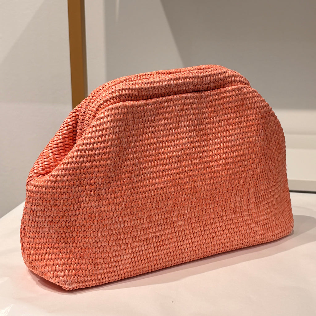 Pouch corallo con tracolla