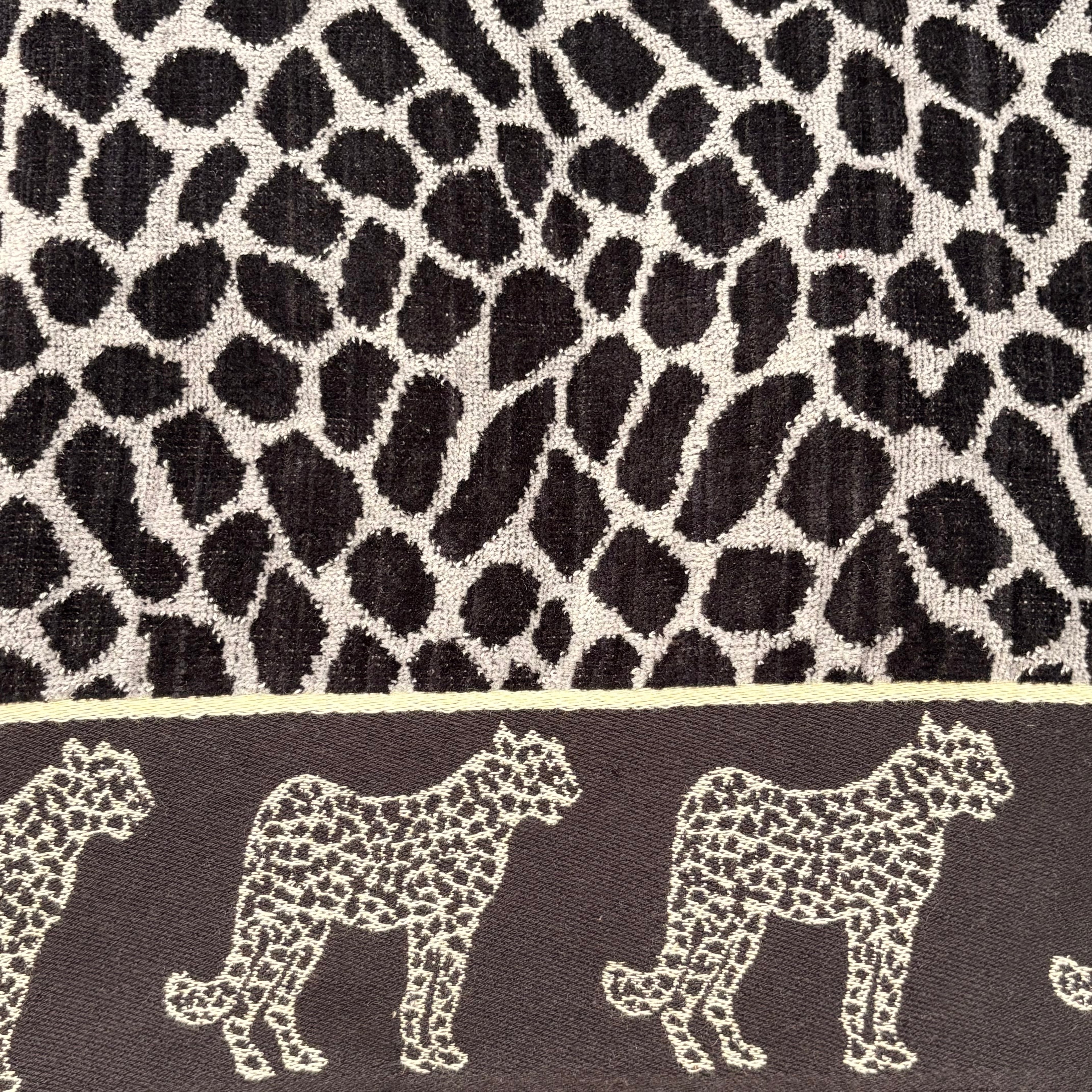 Telo mare leopardo marrone in spugna