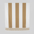 Telo mare a righe beige in spugna