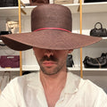 Cappello a tesa larga cioccolato
